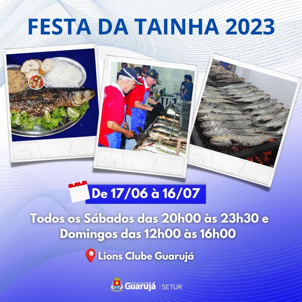 Festa da Tainha em Guarujá acontece Junho e Julho de 2023 Portal